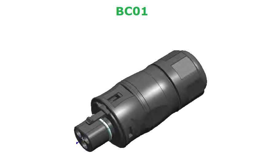 10 m AC-Kabel mit Schukostecker und BC01-Stecker