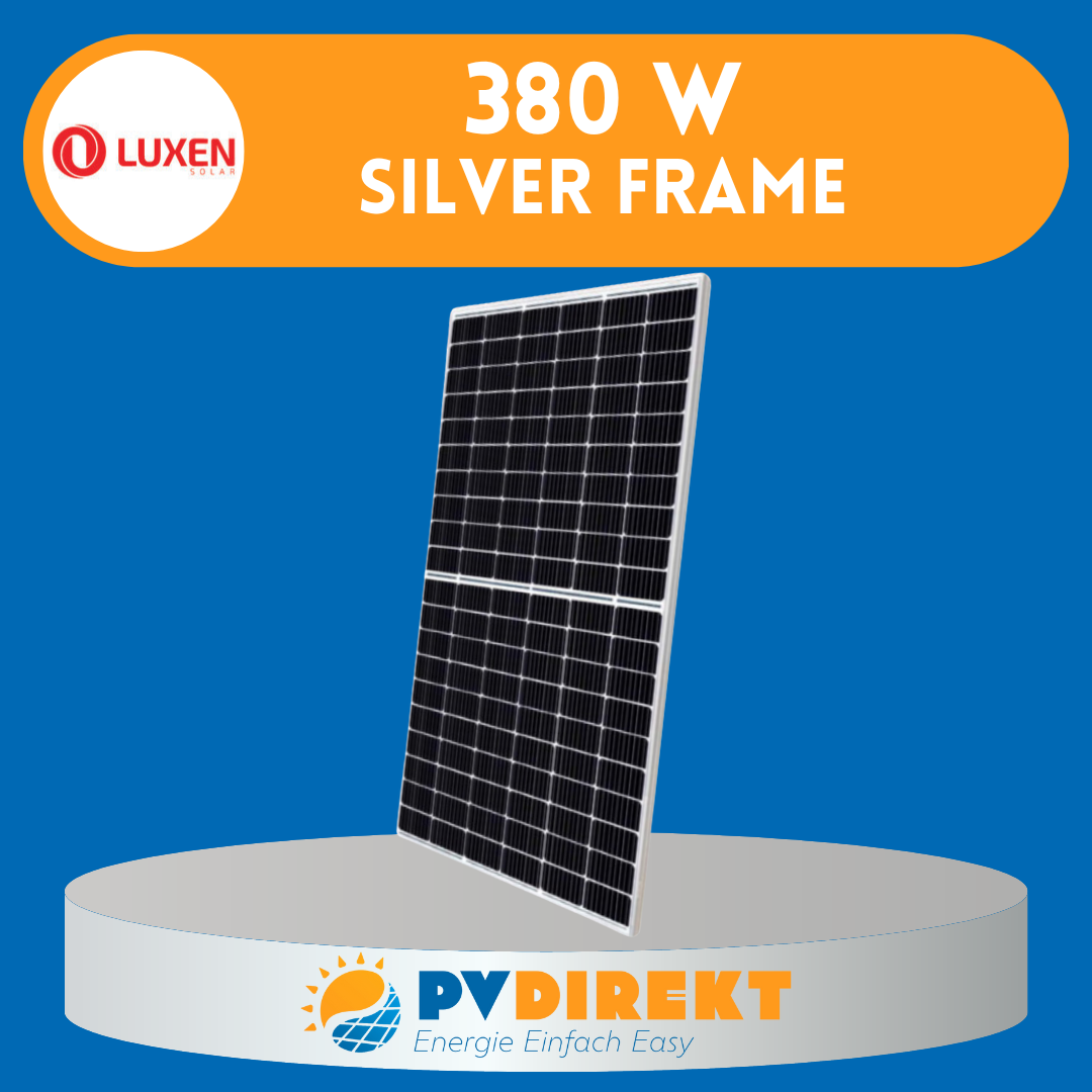 Solarmodul Luxen 380 W silver frame