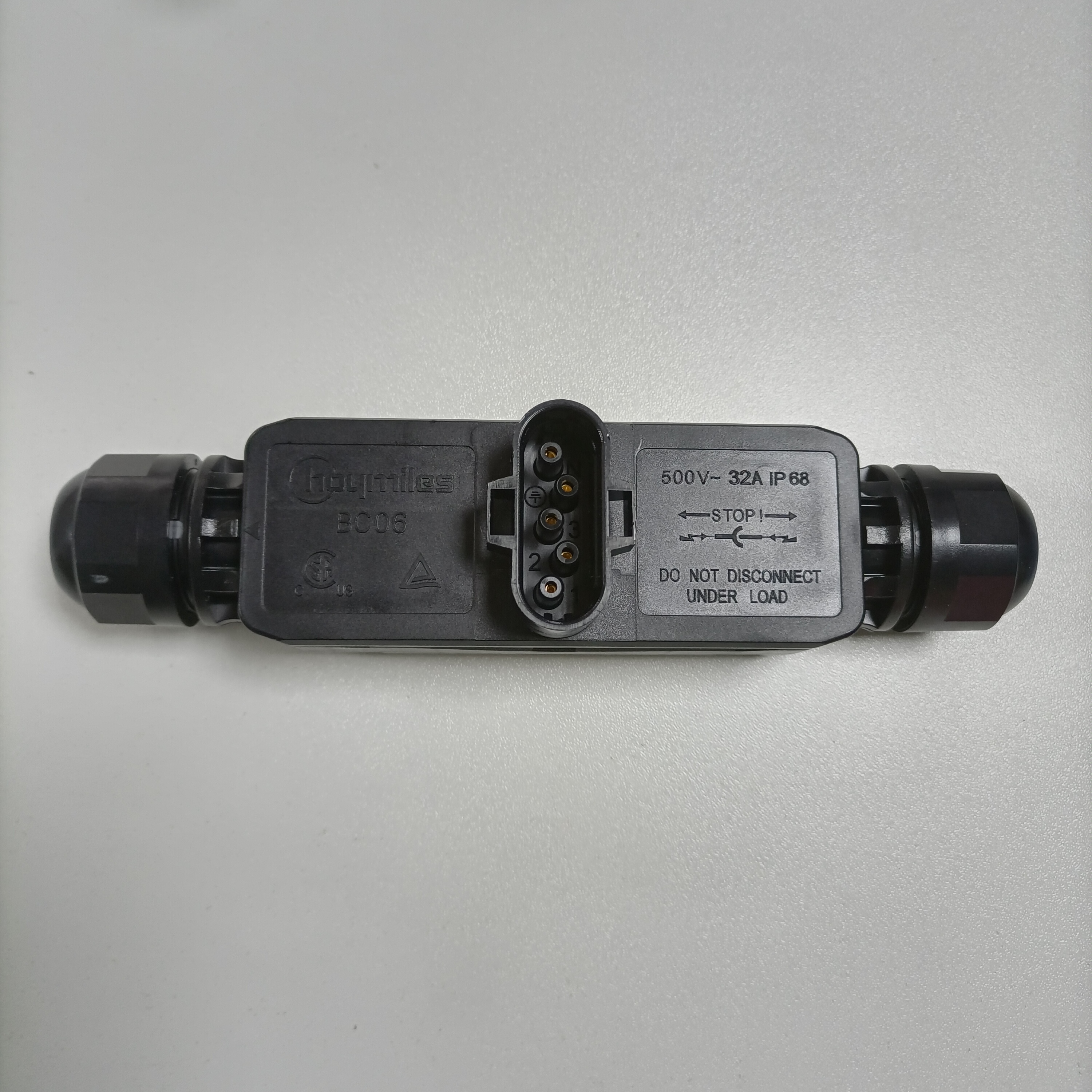 3 m AC-Kabel mit Schukostecker und BC06-Stecker