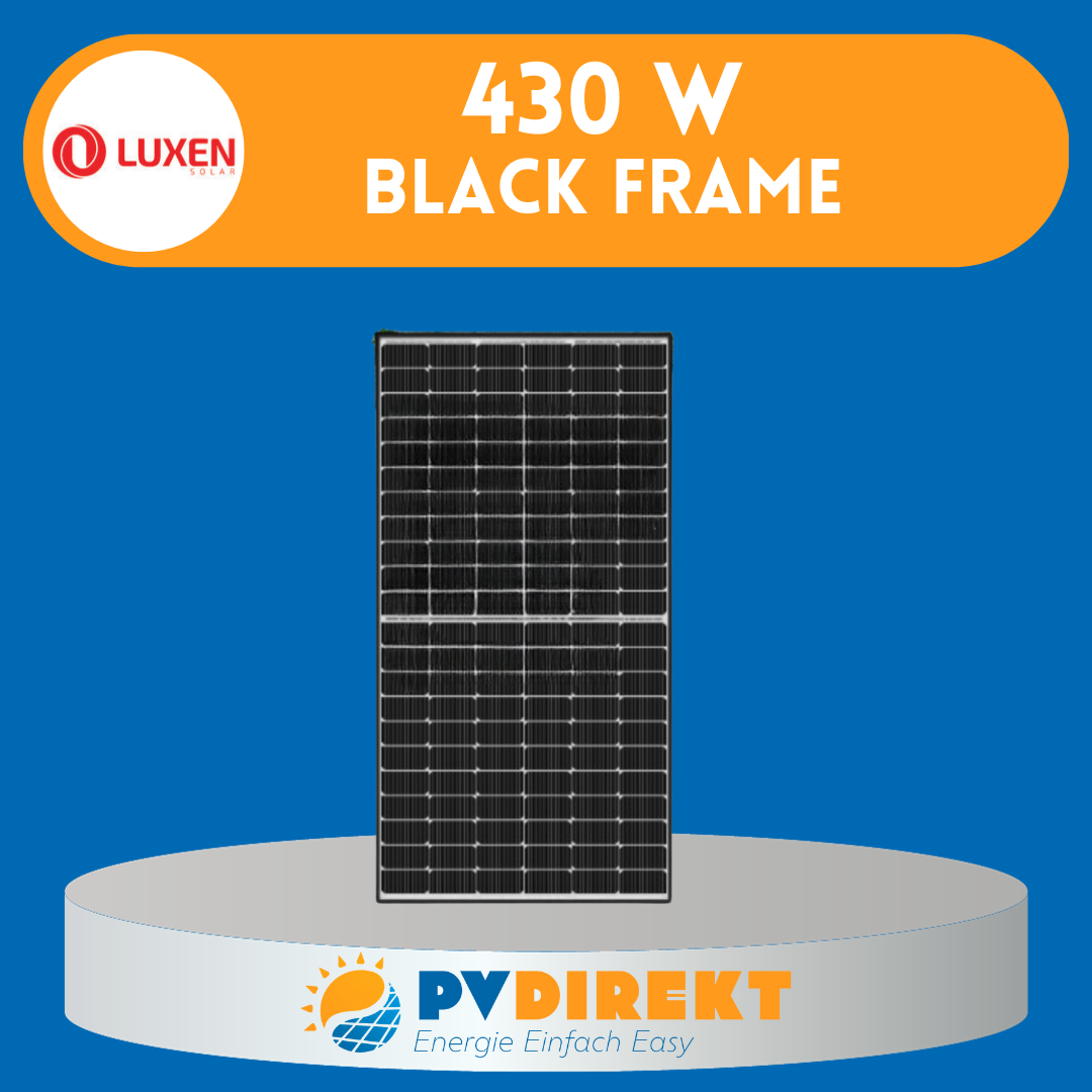 Solarmodul Luxen 430 W black frame